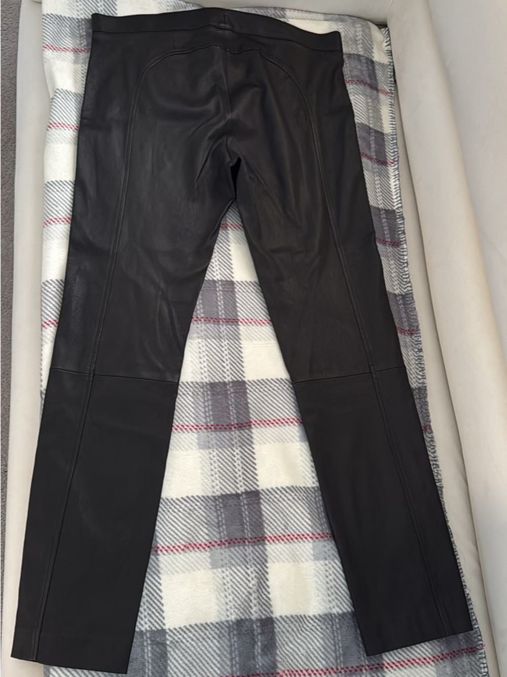 Derek Lam Black Leather Panel Pants